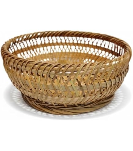 Amazon.co.jp: 久留米 九藍 手付盛籠 九州籃胎漆器 らんたいバスケット